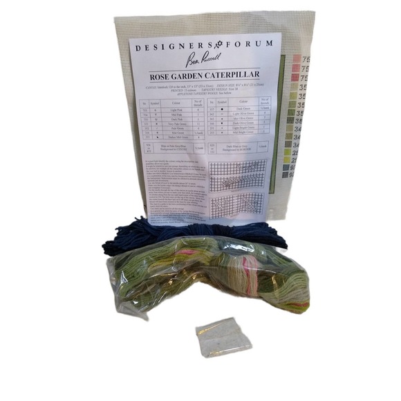 Beth Russell Caterpillar needle point New - Picture 5 of 6